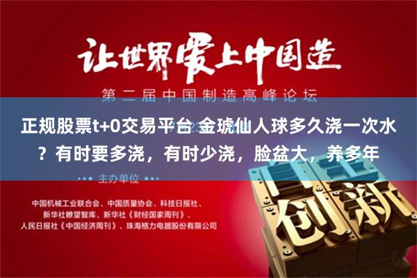 正规股票t+0交易平台 金琥仙人球多久浇一次水？有时要多浇，有时少浇，脸盆大，养多年