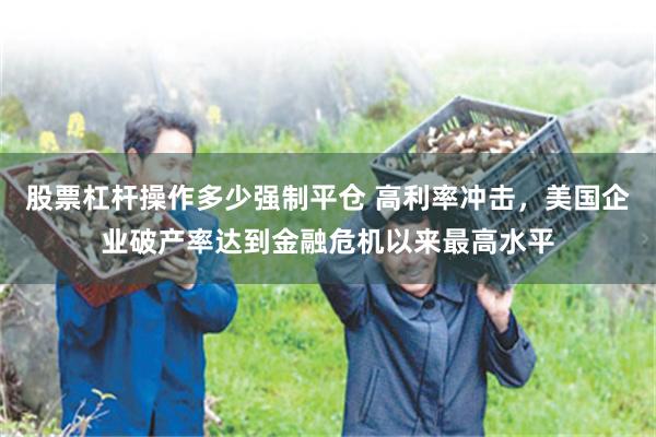 股票杠杆操作多少强制平仓 高利率冲击，美国企业破产率达到金融危机以来最高水平