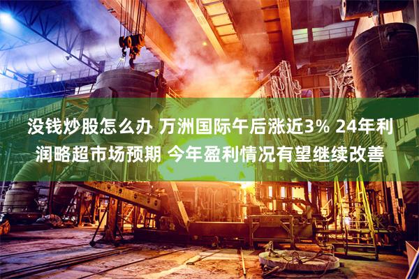 没钱炒股怎么办 万洲国际午后涨近3% 24年利润略超市场预期 今年盈利情况有望继续改善