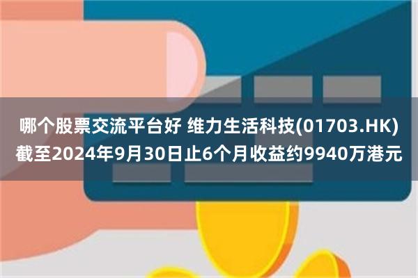哪个股票交流平台好 维力生活科技(01703.HK)截至2024年9月30日止6个月收益约9940万港元