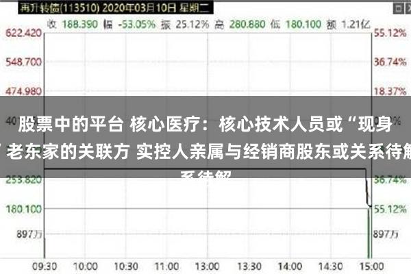 股票中的平台 核心医疗：核心技术人员或“现身”老东家的关联方 实控人亲属与经销商股东或关系待解