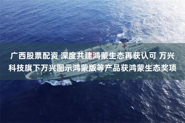 广西股票配资 深度共建鸿蒙生态再获认可 万兴科技旗下万兴图示鸿蒙版等产品获鸿蒙生态奖项