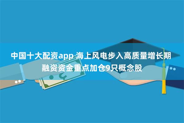 中国十大配资app 海上风电步入高质量增长期 融资资金重点加仓9只概念股