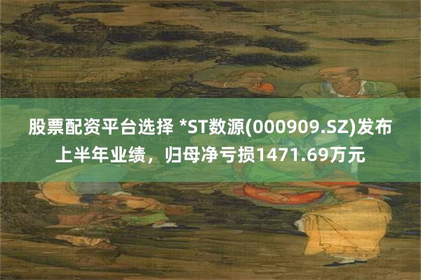 股票配资平台选择 *ST数源(000909.SZ)发布上半年业绩，归母净亏损1471.69万元